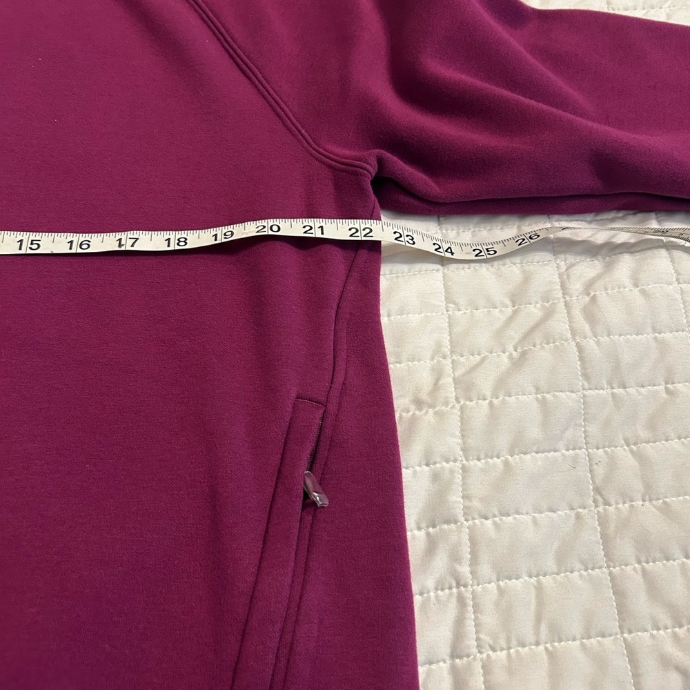 Fabletics Go-To Quarter Zip Pullover Men’s Large Purple Athletic Sweater - Picture 7 of 10